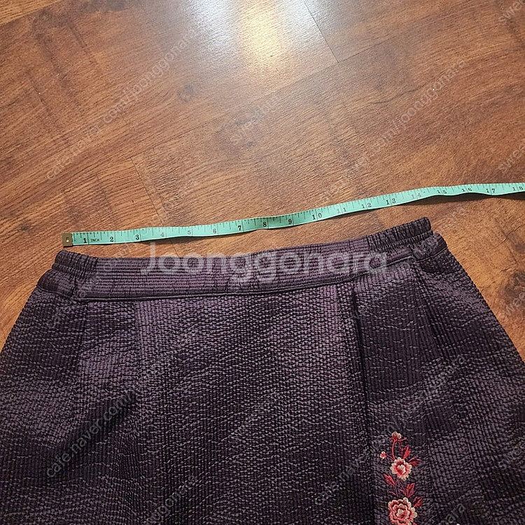 절복 개량한복 4개 스커트 누빔--5