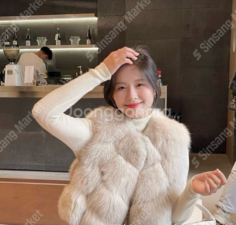 폭스 퍼 크롭 폼폼이 베스트--2