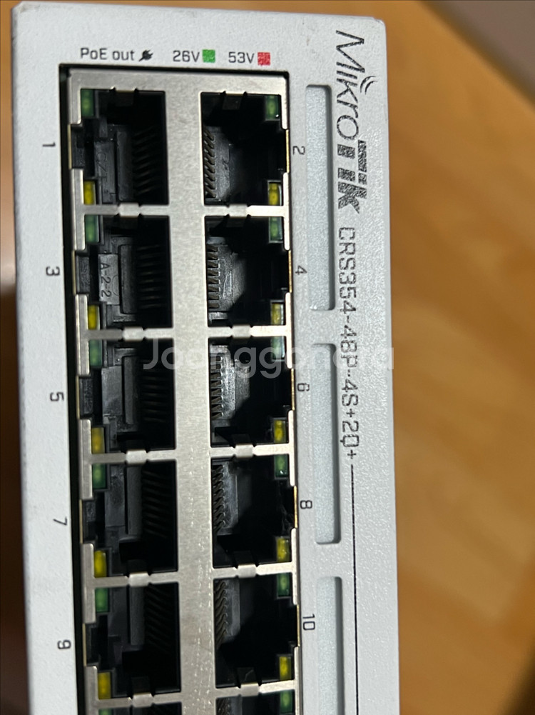 마이크로틱 스위치 허브 crs354-48p-4s-2q+--3