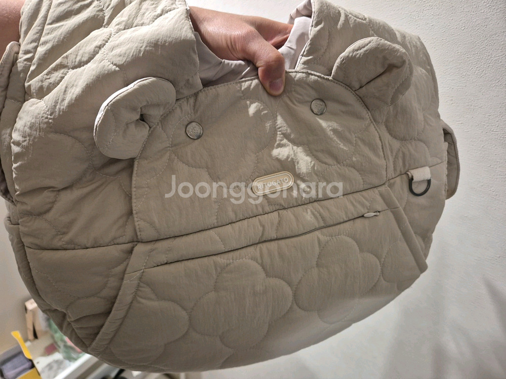 리토가토 강아지 보들리 코지 앞가방 +허리띠, 이너쿠션--1