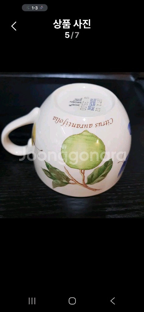 새상품) *영국산 웨지우드 사라스가든 찻잔 2인조 일괄--4