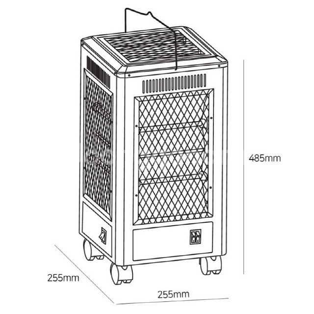 오방난로 스탠드 전기난로 미개봉 새제품--3