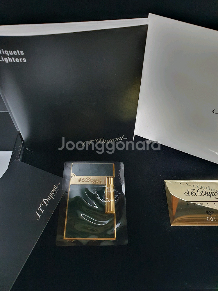 한정판 듀퐁라이터 라인2 신형 ca16259 그린 아뜰--1