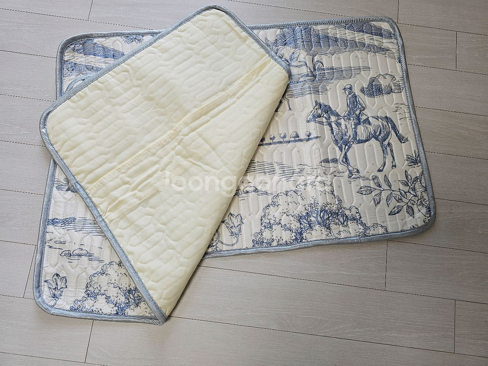 여름용 냉감실크 쿨 베개커버2개(새상품)--2