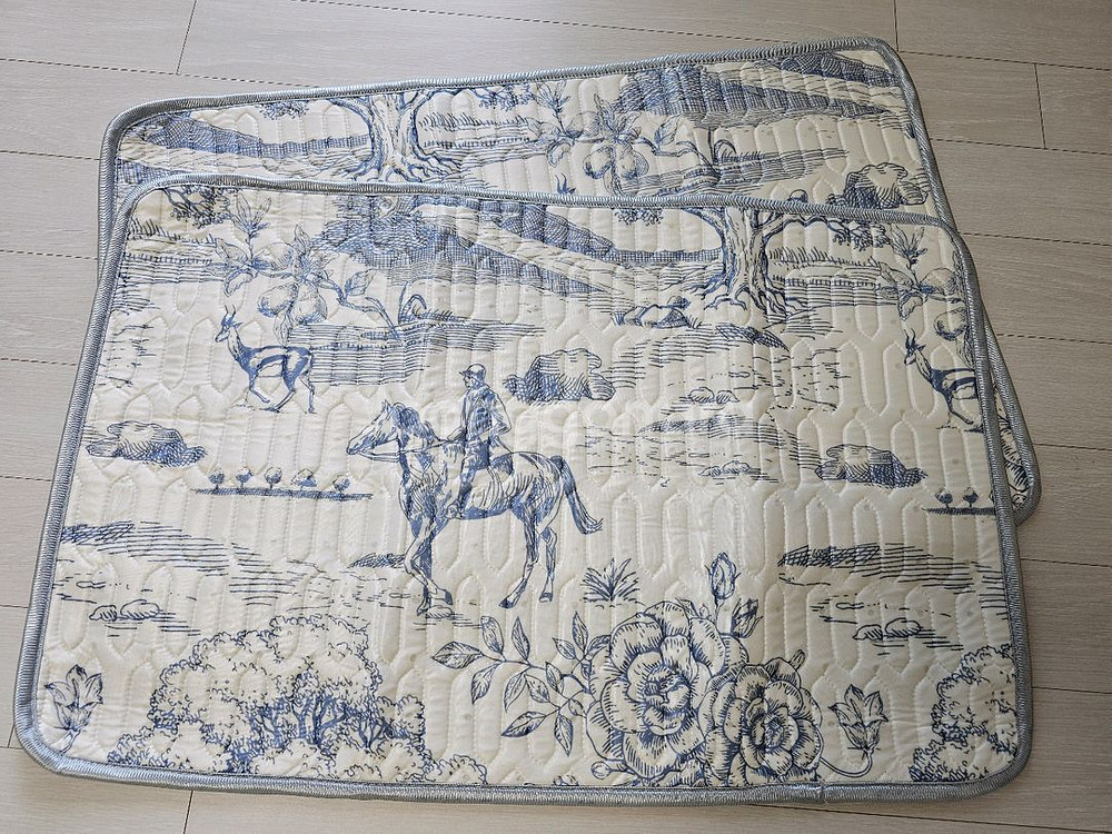 여름용 냉감실크 쿨 베개커버2개(새상품)--3