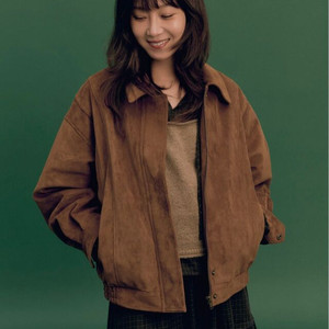 드파운드 스웨이드 루즈 자켓suede jacket