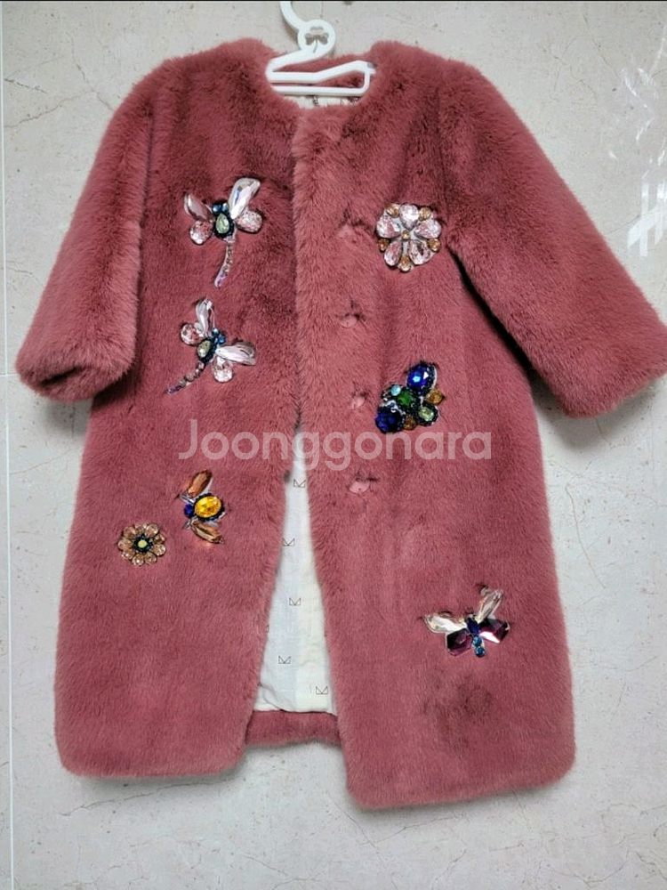 르 모티브 키즈 에코퍼 쥬얼리 롱 코트 4-5y--4