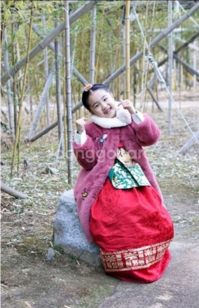 르 모티브 키즈 에코퍼 쥬얼리 롱 코트 4-5y--2