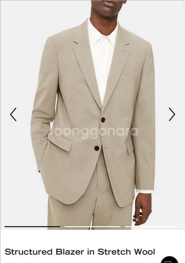 새상품)띠어리 챔버스 뉴테일러2 울블레이저 40R--0