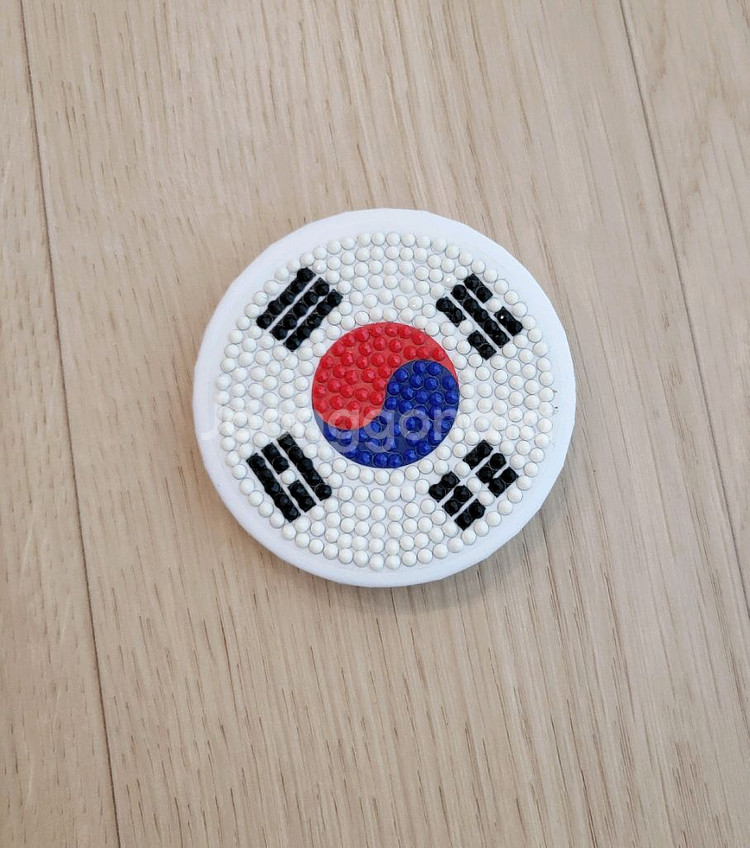[새상품]핸드메이드 휴대용 손거울 (태극기,미니거울)--0