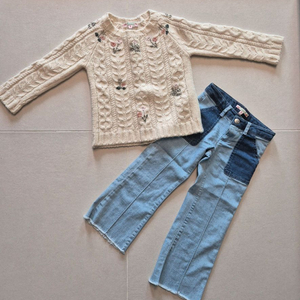 봉쁘앙 스웨터 청바지 6y