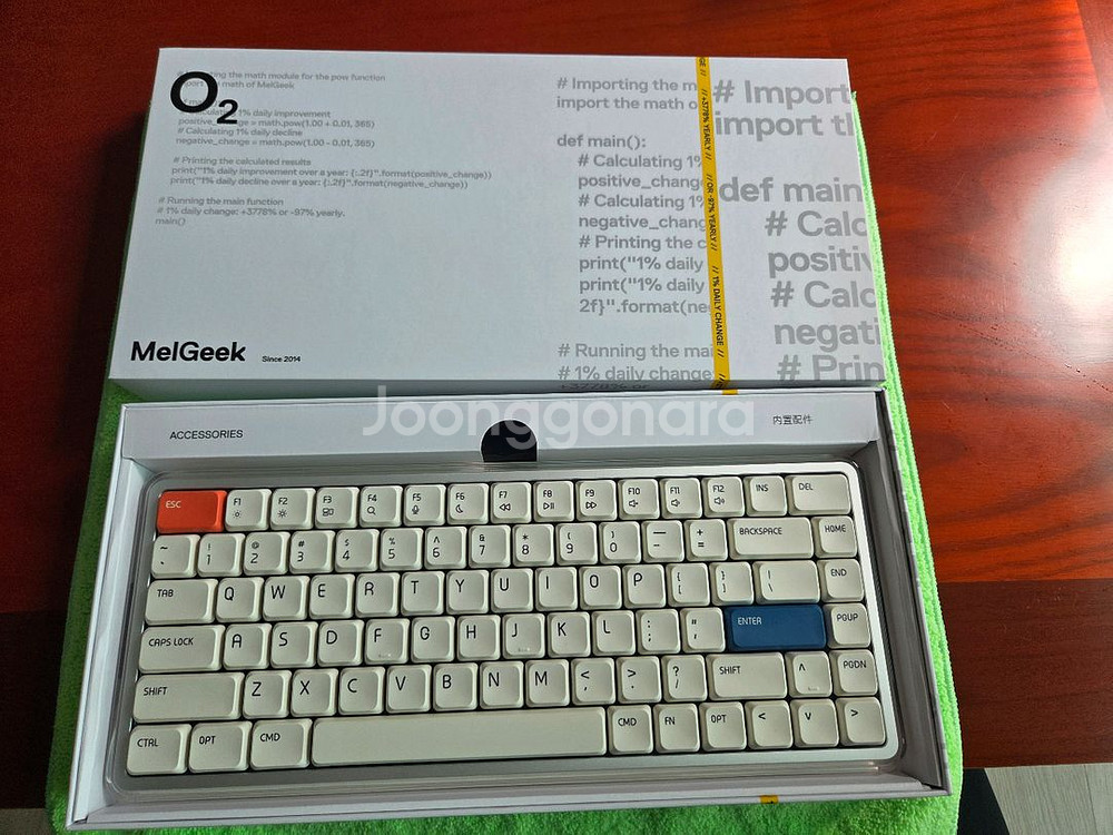 MelGeek O2 로우프로파일 맥북휴대용 키보드--2