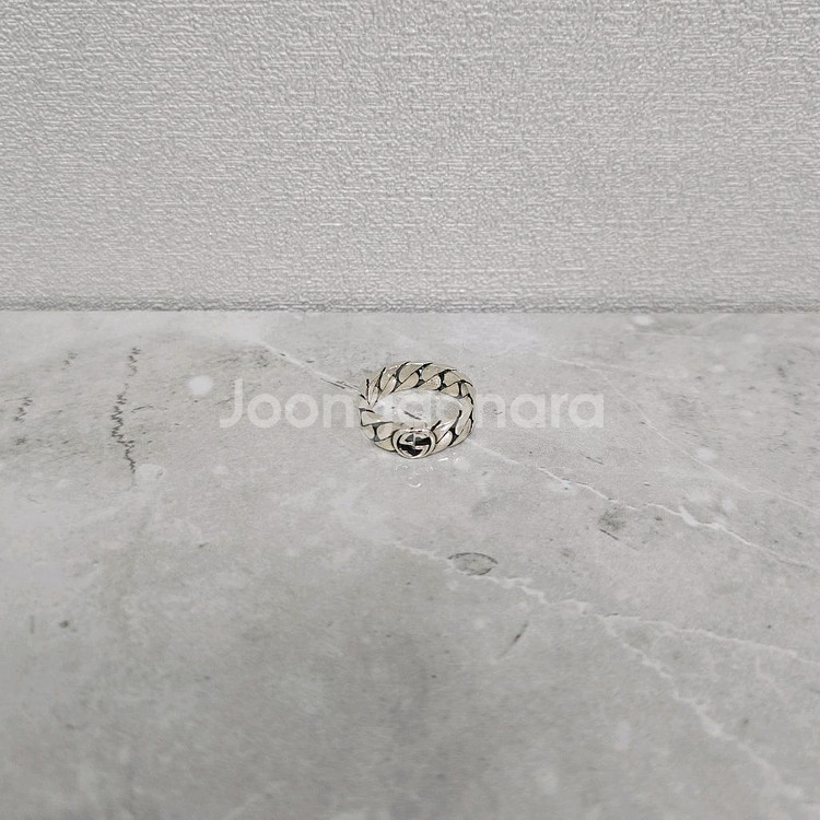 구찌 인터로킹 G 체인 반지 링 17호 판매--0