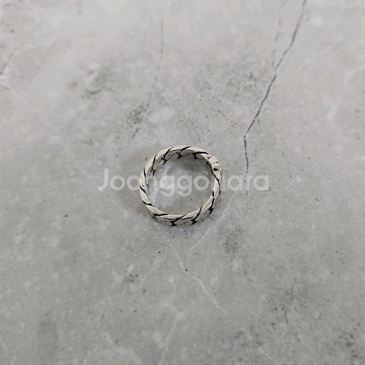 구찌 인터로킹 G 체인 반지 링 17호 판매--4