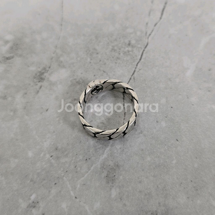 구찌 인터로킹 G 체인 반지 링 17호 판매--3