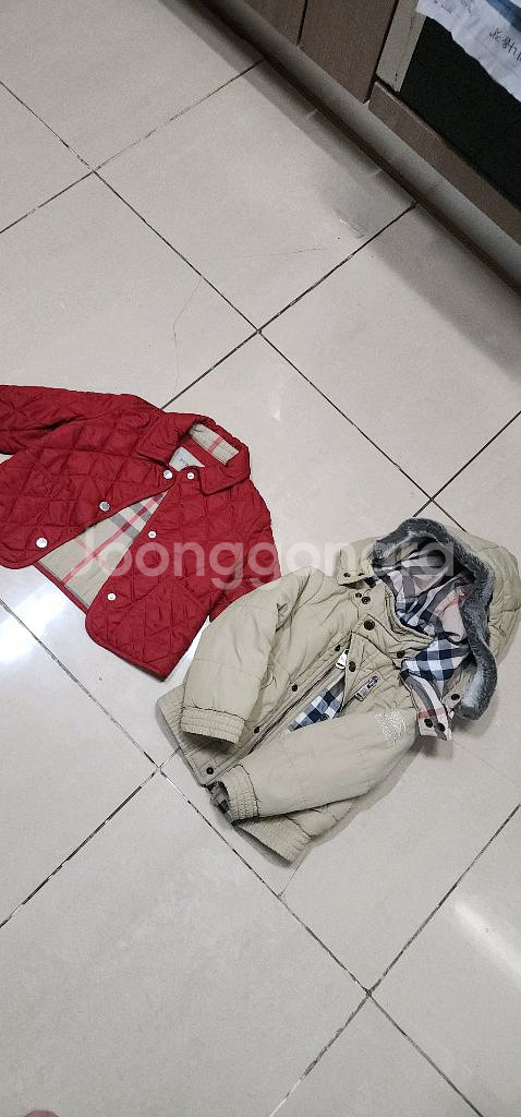 버버리 베이비 퀼팅자켓 18M/ 키즈패딩 2Y--1