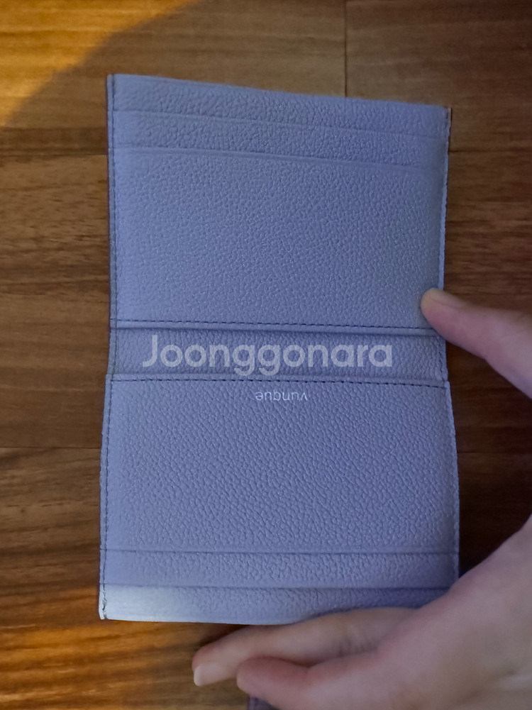 분크 맥파이 카드지갑 라벤더색상--4