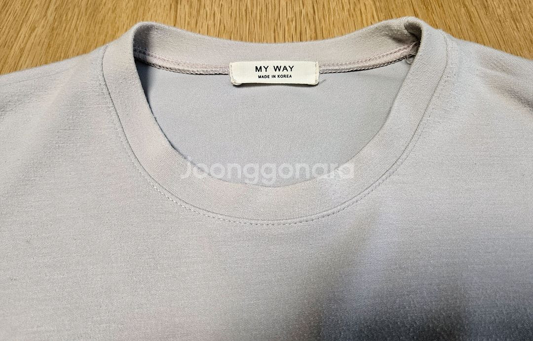 보세 my way 소매 셔링 맨투맨--2