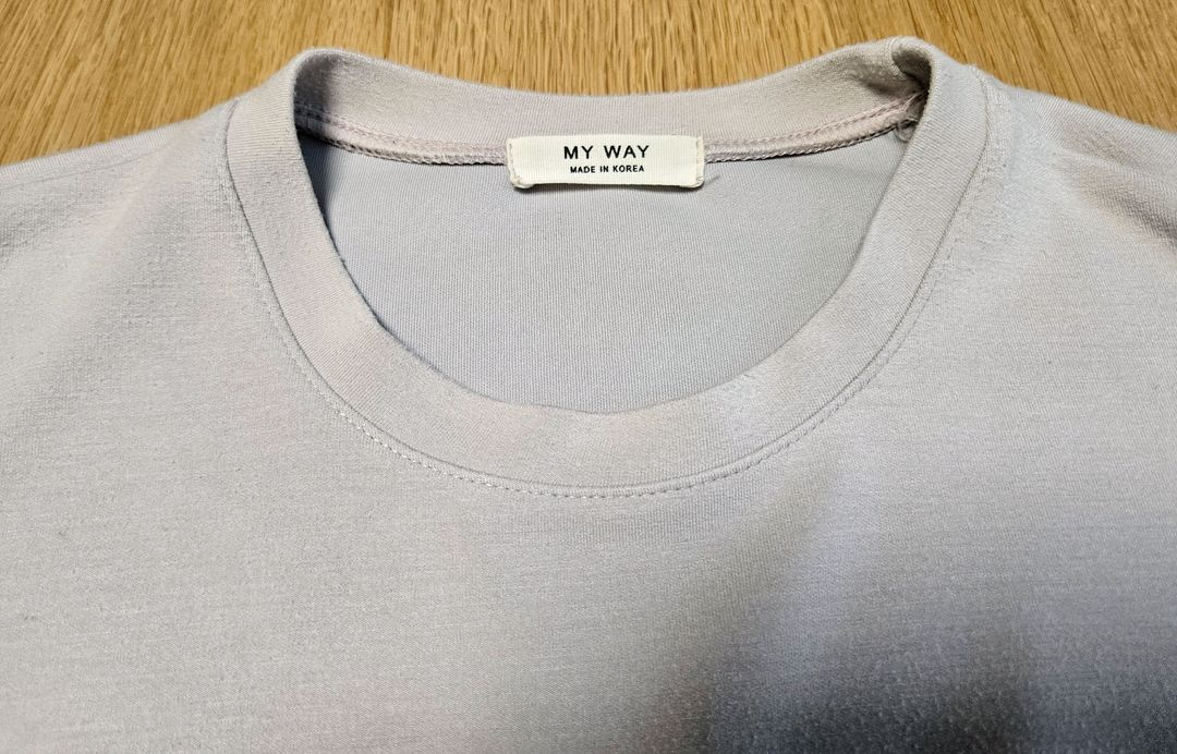 보세 my way 소매 셔링 맨투맨--2