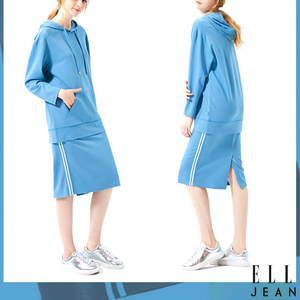 [새상품] 엘르 플래시드 블루 트레이닝 투피스 세트