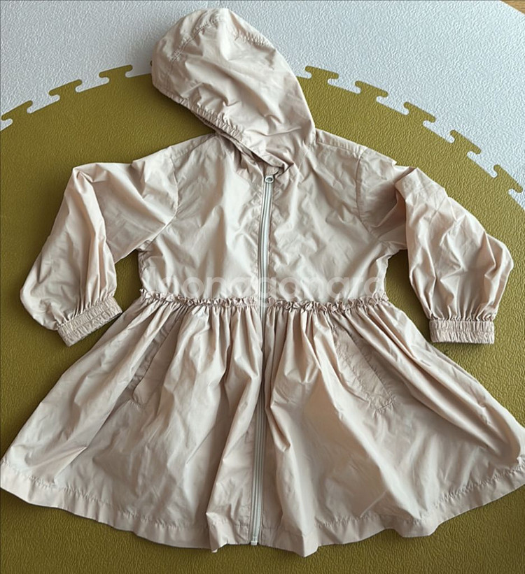 동그라미 롱 바람막이 핑크 L--0