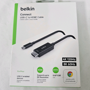 벨킨 USB C to HDMI 2M 미사용 새상품
