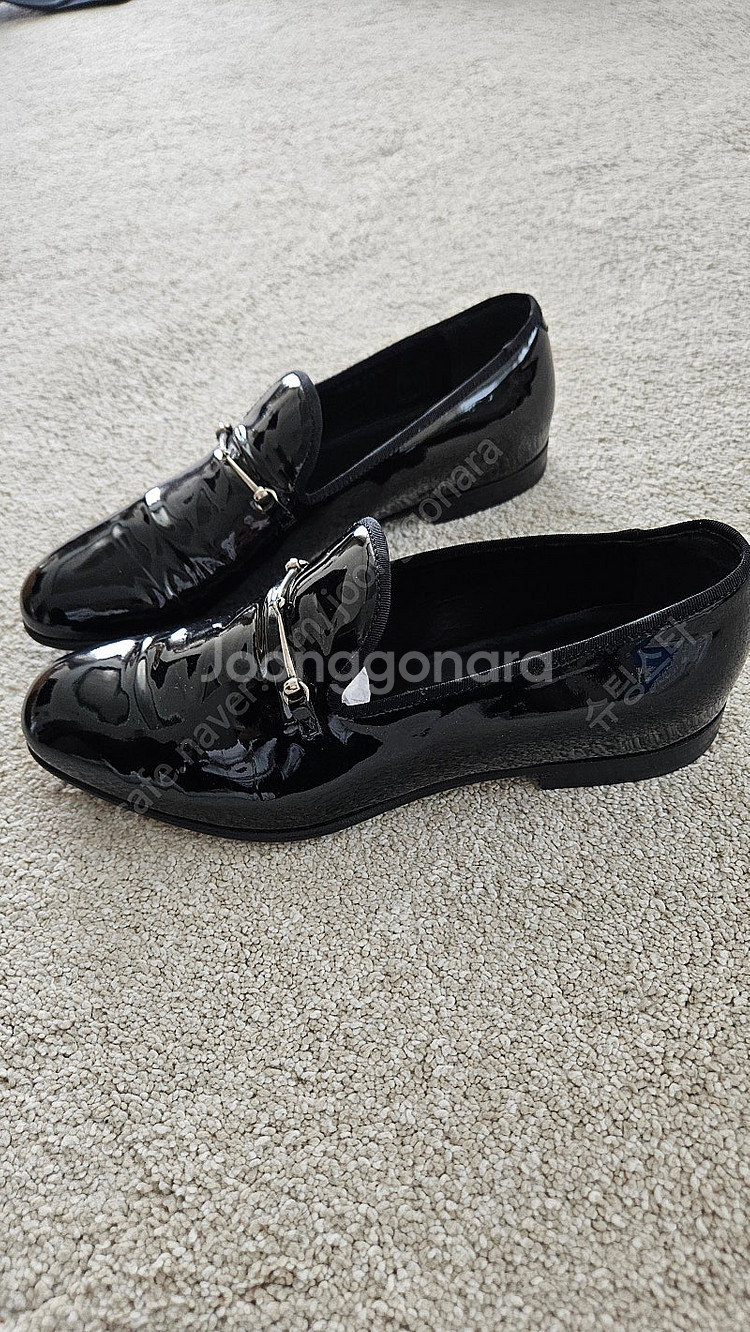 구찌 블랙 페이턴트 로퍼 6사이즈 국내 255mm--2