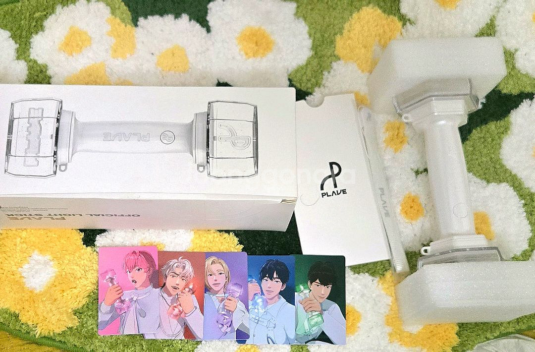 PLAVE 플레이브 공식 응원봉 아뵹 덤벨봉 풀세트--0