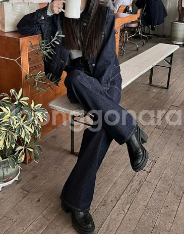 마인드브릿지 데님 셋업 세트 66--0