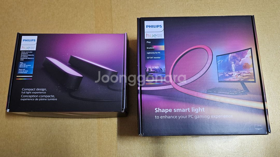 필립스 휴 그라디언트 32인치 + 필립스 휴 라이트바--0