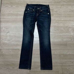 트루릴리전 여성 워싱 스트레이트 데님진 청바지 24