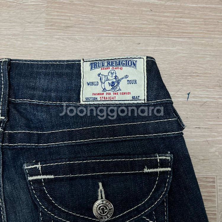 트루릴리전 여성 워싱 스트레이트 데님진 청바지 24--4