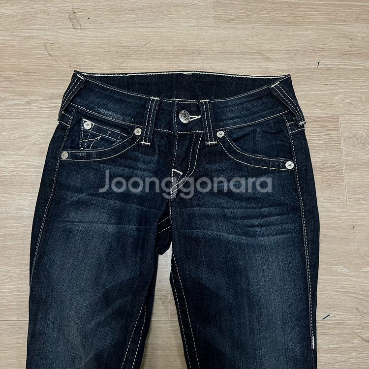 트루릴리전 여성 워싱 스트레이트 데님진 청바지 24--1