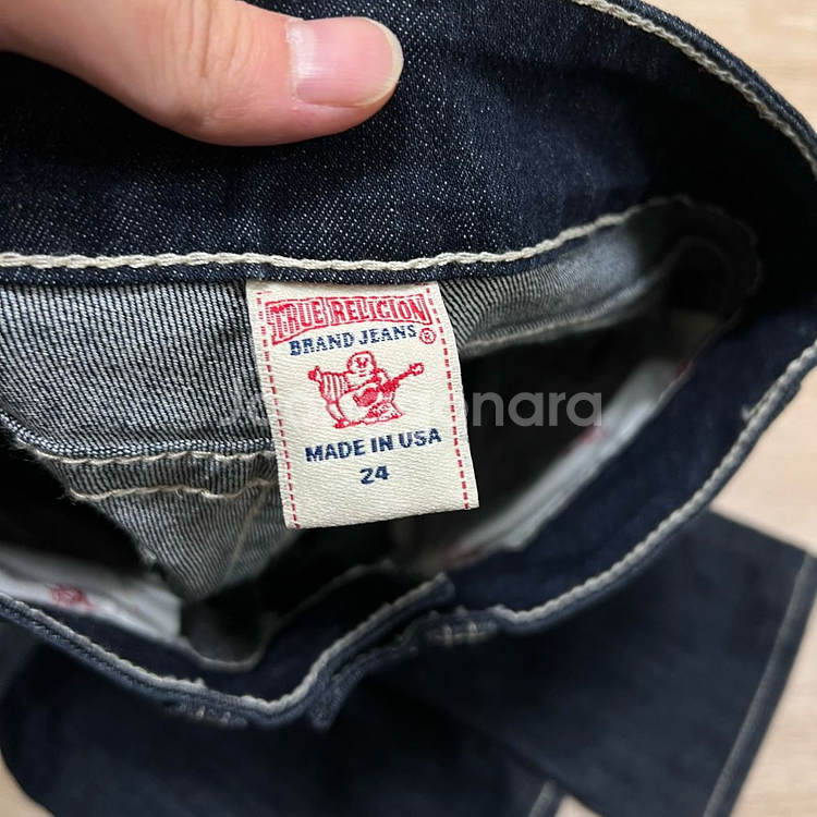 트루릴리전 여성 워싱 스트레이트 데님진 청바지 24--5