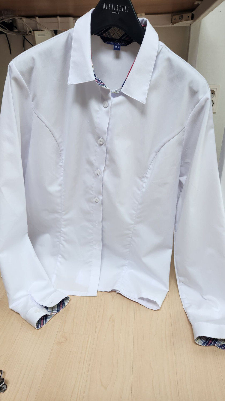 대전 대덕중학교 교복 치마 블라우스--3