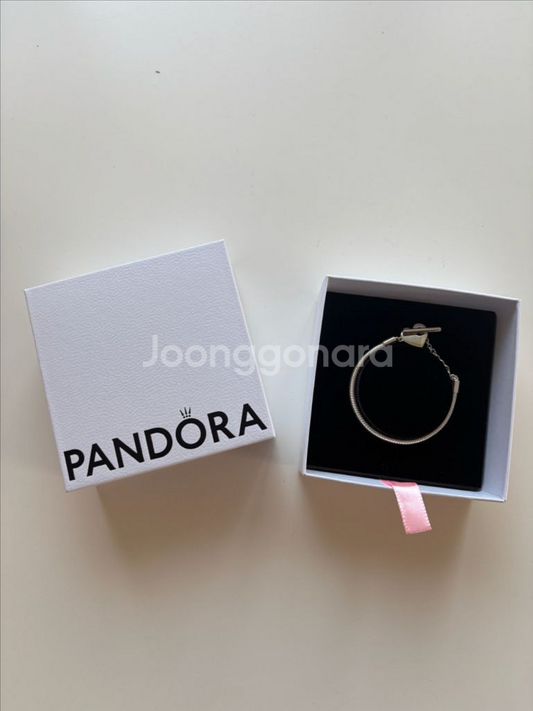 판도라 팔찌 하트 티바 백화점 정품--0