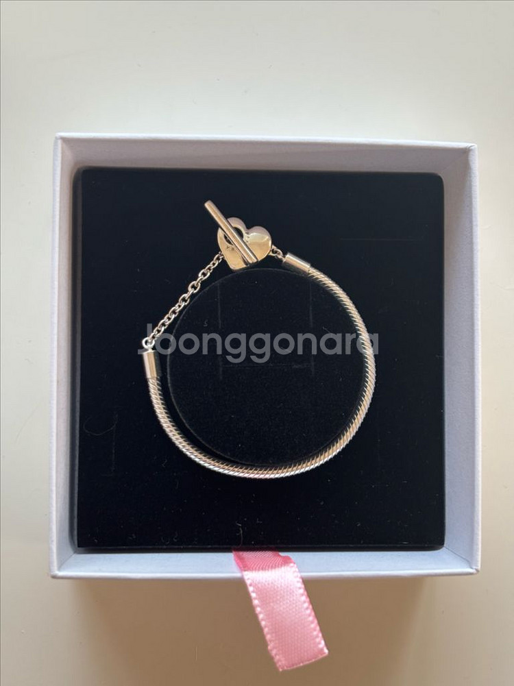 판도라 팔찌 하트 티바 백화점 정품--1