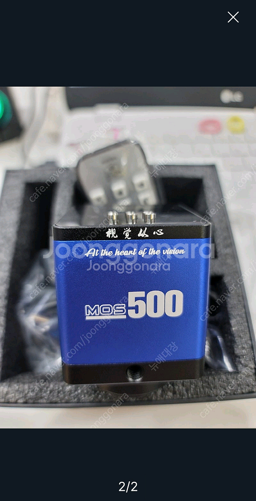새상품 현미경 카메라. mechanic mos 500--1