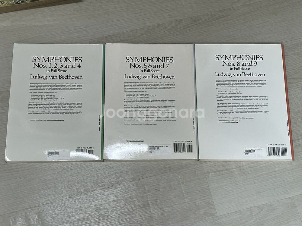 베토벤 차이콥스키 말러 심포니 풀스코어 악보--1