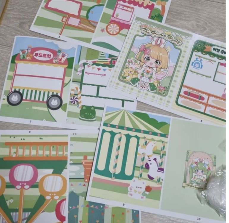 스퀴시북 만들기, 여아 팬시, 미술놀이, 만들기재료 이미지