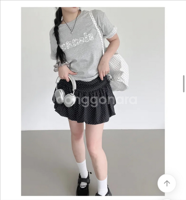 벌룬 도트 프릴 스커트 판매--1