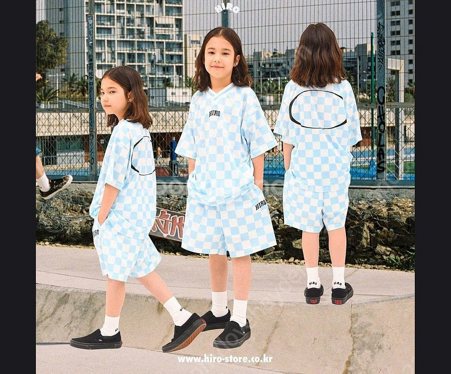 히로 블랭크 체커 저지 세트(아르헨티나) 블루 150--0