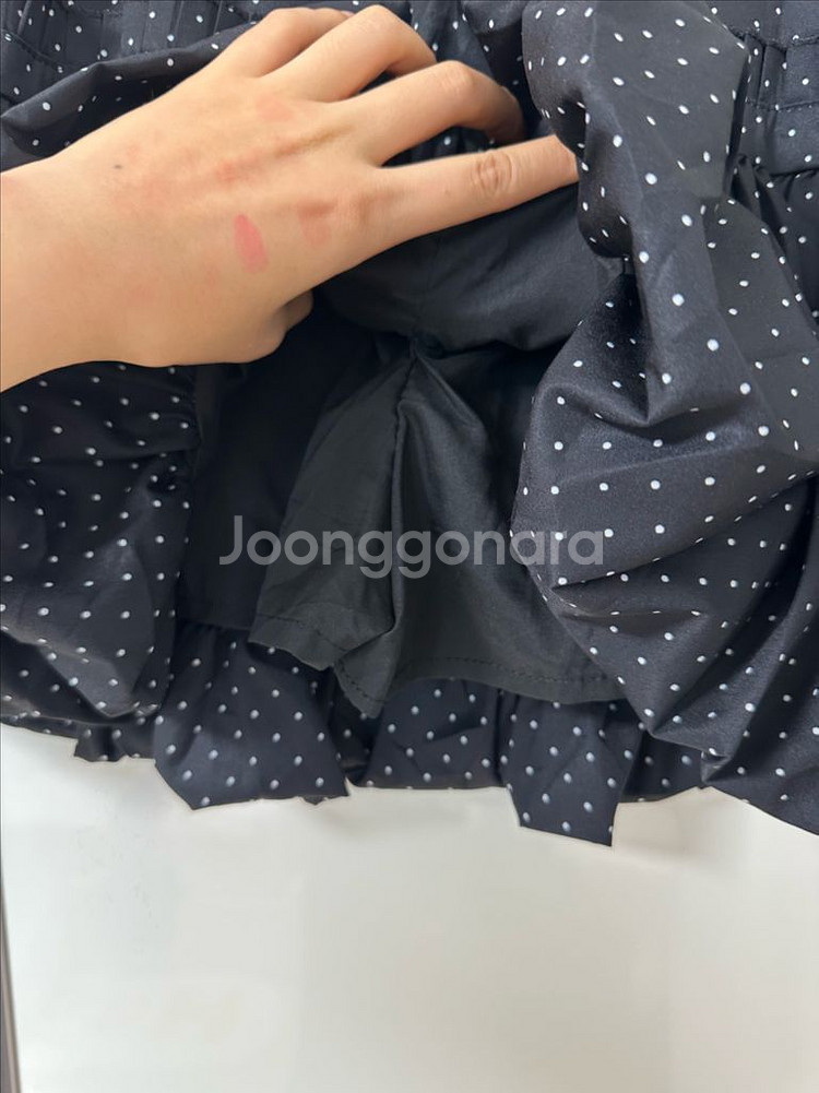 벌룬 도트 프릴 스커트 판매--9