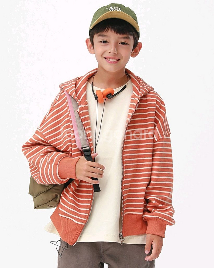 제키브로 아동 단가라 후드집업--0