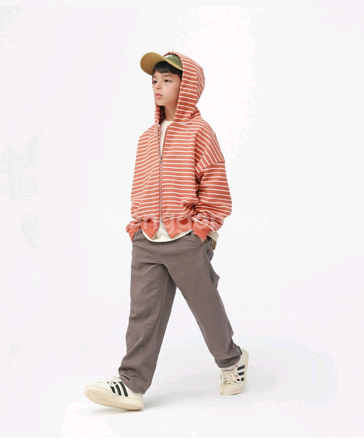 제키브로 아동 단가라 후드집업--1