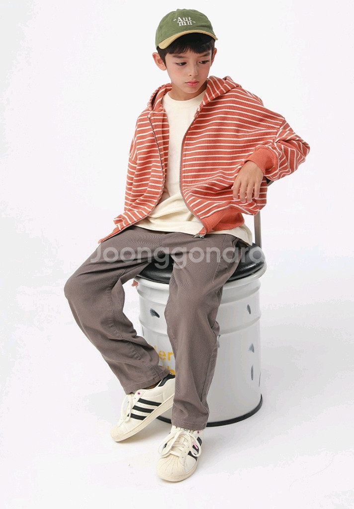 제키브로 아동 단가라 후드집업--3