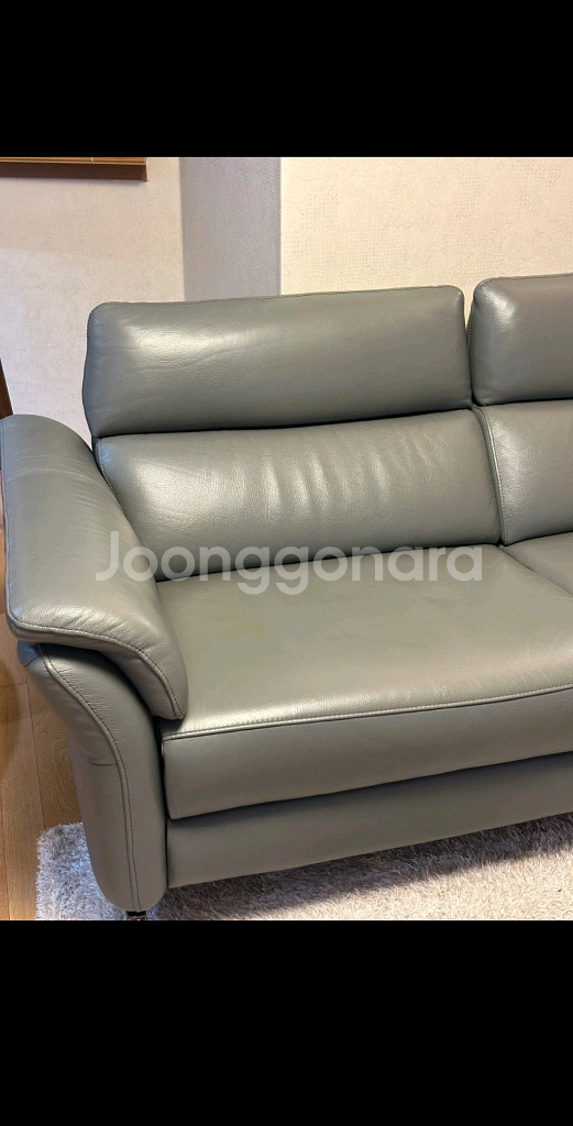 한샘 MVME 시어터 천연가죽 리클라이너--3