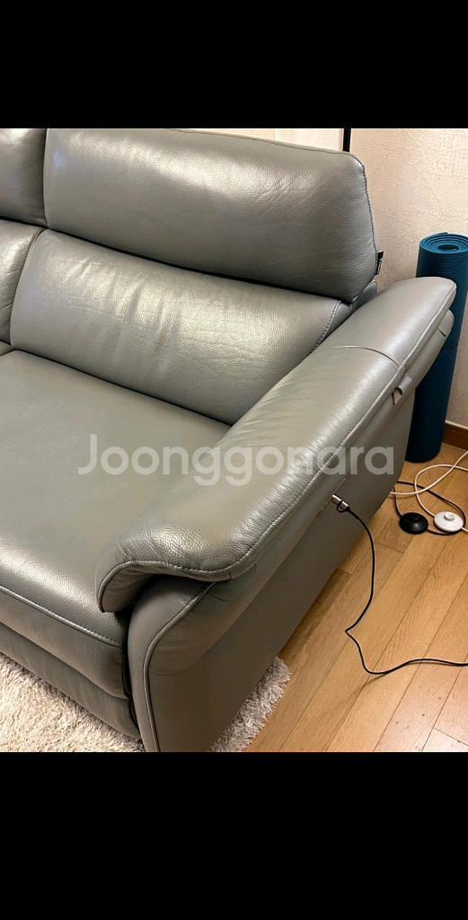 한샘 MVME 시어터 천연가죽 리클라이너--5