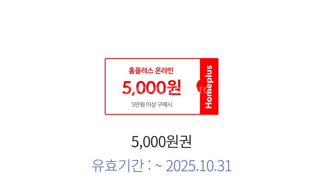 홈플러스 5만이상 5천원 할인권--0