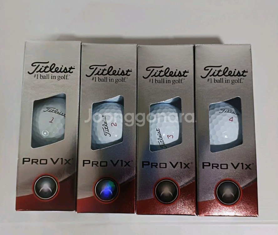 타이틀리스트 Pro V1x 골프공 12구 새상품--0